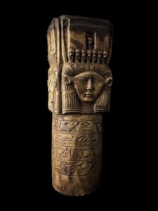 Egyptian Goddess Hathor Column Replica - Dendera Temple Art - Image 3