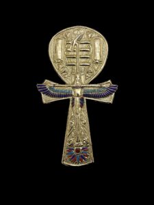 24k Gold Plated Brass Ankh Cross: Egyptian Key of Life - Image 3