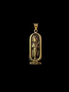 Brass Egyptian God Osiris Pendant Amulet - Image 3