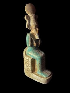 Egyptian God Osiris Statue: Limestone Statuette - Image 3