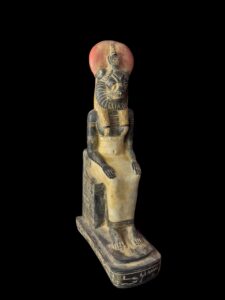 Egyptian Goddess Sekhmet Statue: Colorful Statuette - Image 3