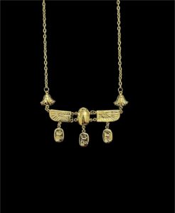 Egyptian Scarab Pendant Necklace: Ancient Style Pectoral - Image 3