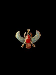 Egyptian Scarab pendant necklace, The decorative Good luck scarab in Ancient Egypt. - Image 3