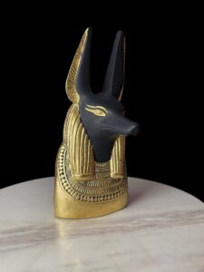 Jackal God Anubis statue made in Egypt, Egyptian Anubis sculpture. - Image 3