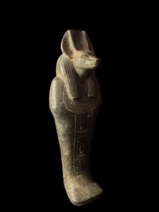 Basalt Stone Egyptian God Anubis Statue - Image 3