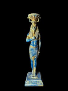 Egyptian King Tutankhamun Candle Holder: Pharaonic Statuette - Image 3