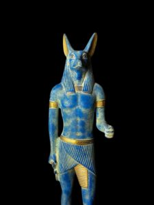 Jackal God Anubis statue made in Egypt, Egyptian Anubis sculpture. - Image 3