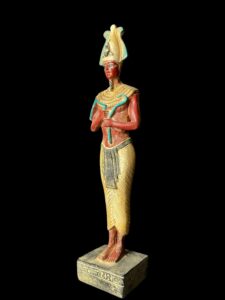 Basalt Egyptian God Osiris Statue: Unique Statuette - Image 3