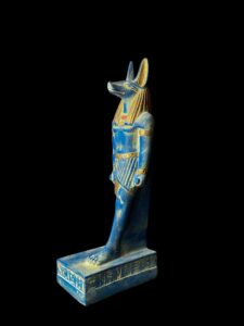 Jackal God Anubis statue made in Egypt, Egyptian Anubis sculpture. - Image 3