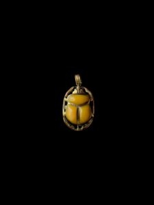 Egyptian Scarab pendant necklace, The decorative Good luck scarab in Ancient Egypt. - Image 3