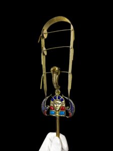 Golden Hathor Sistrum: Ancient Egyptian Musical Instrument - Image 3