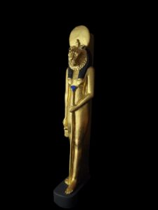 Egyptian Goddess Sekhmet Statue: Colorful Statuette - Image 3