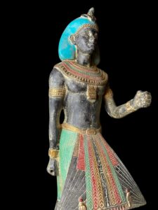 King Tutankhamun Ka Statue: Egyptian Guardian Stone Sculpture - Image 3