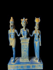 Osorkon Triad Statue: Osiris, Isis, & Horus - Image 3