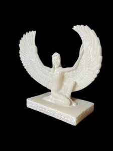 Large colorful Goddess Isis statue, unique Isis goddess Statue. - Image 3