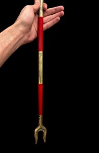 Ebony & Brass Was Sceptre: Ancient Egyptian Osiris Staff - Image 3