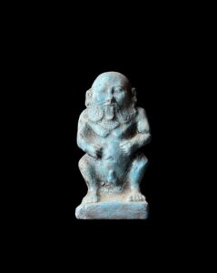 Hand-Carved God Bes Statue: Authentic Egyptian Art Decor - Image 3