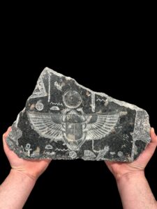 Egyptian Scarab beetle relief made of Natural Granite stone. - Image 3