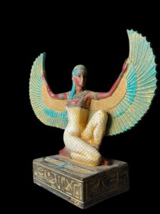 colorful Goddess Isis statue, unique Isis goddess Statue. - Image 3