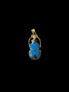 Egyptian Scarab pendant necklace, The decorative Good luck scarab in Ancient Egypt. - Image 3
