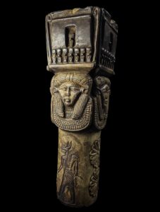 Egyptian Hathor Column Replica: Dendera Temple Decor - Image 3