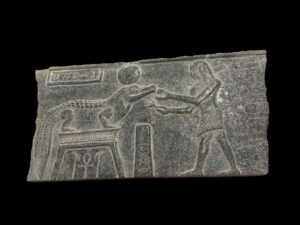Egyptian God Sobek Statue: Nile Crocodile Relief - Image 3