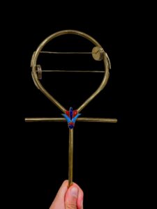 Egyptian Sistrum: Lotus Ankh, Ancient Musical Instrument - Image 3
