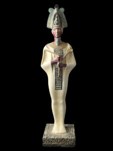 Basalt Egyptian God Osiris Statue: Unique Statuette - Image 3