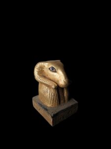 Vintage Ram God Khnum Statue: Ancient Egyptian Decor - Image 3