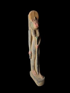 Egyptian Goddess Sekhmet Statue: Colorful Egyptian Statuette - Image 3
