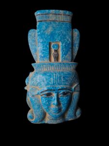 Large Goddess Hathor Statuette, Statue for the Egyptian Goddess Venus - Image 3