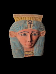 Large Goddess Hathor Statuette, Statue for the Egyptian Goddess Venus - Image 3