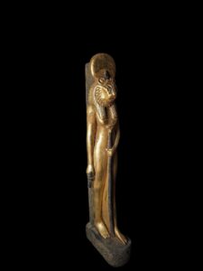 Egyptian Goddess Sekhmet Statue: Colorful Egyptian Statuette - Image 3