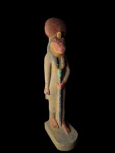 Egyptian Goddess Sekhmet Statue: Colorful Egyptian Statuette - Image 3