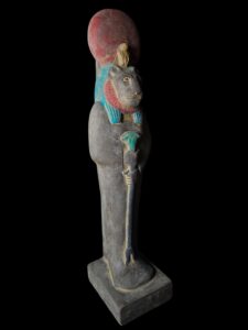 Egyptian Goddess Sekhmet Statue: Colorful Egyptian Statuette - Image 3