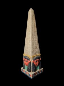 Egyptian Obelisk: Goddess Hathor & Hieroglyphics - Custom Inscriptions - Image 3