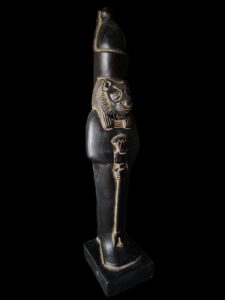 Egyptian Goddess Sekhmet Statue: Colorful Egyptian Statuette - Image 3