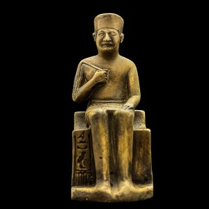 Egyptian King Khufu Statue: Museum Replica - Image 3