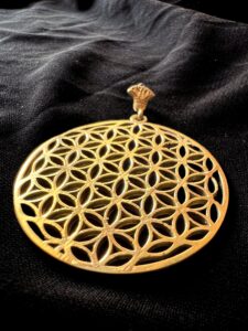 Handcrafted Flower of Life Pendant: Egyptian Spiritual Jewelry - Image 3