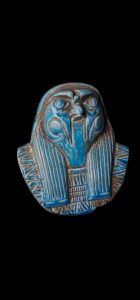 Egyptian God Horus Statue: Falcon God of the Sky, Flame Stone Art - Image 3
