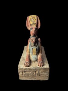 Basalt Stone Egyptian God Anubis Statue - Image 3