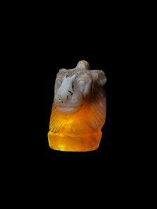 Hand-Carved Agate Sekhmet Pectoral - Egyptian Goddess Pendant - Image 3