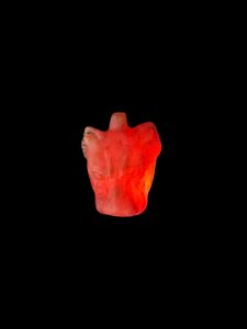 Hand Carved Natural Quartz Panther Amulet - Image 3