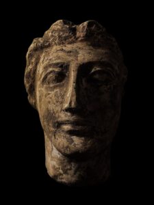 Vintage Sculpture from Greek Mythology of God Apollo from Lime Stone , Handmade Statue - Image 3