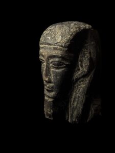 Hand carved Sculpture for King Akhenaton from Basalt Stone with Manifest Details - Image 3