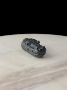 Natural Stone Sobek Amulet: Egyptian Crocodile God Pendant - Image 3