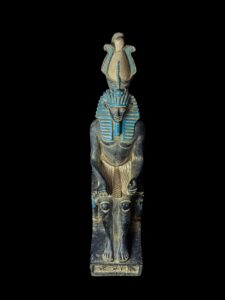 Handmade Egyptian King Ramses II Statue: Ancient Artifact Replica - Image 3