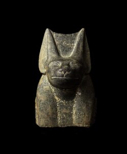 Hand Carved Granite Anubis Statue: Authentic Egyptian Decor - Image 3