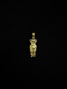Hand-Carved Goddess Hathor Amulet: Egyptian Spiritual Pendant - Image 3