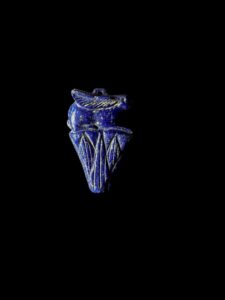 Lapis Lazuli Rabbit Goddess Amulet - Egyptian Unut Wenut Statue - Image 3